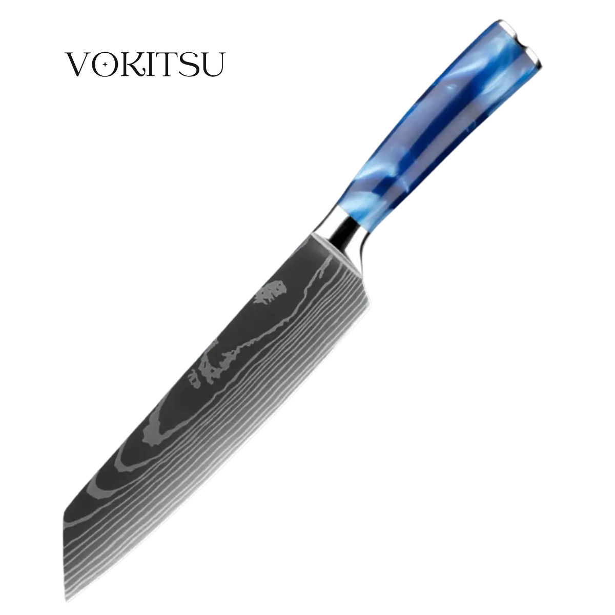 Couteau Kiritsuke - Bleu océan Vokitsu