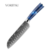 Couteau Santoku - Bleu Océan Vokitsu