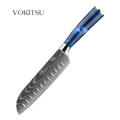 Couteau Santoku - Bleu Océan Vokitsu