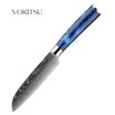 Couteau Santoku petit - Bleu océan Vokitsu